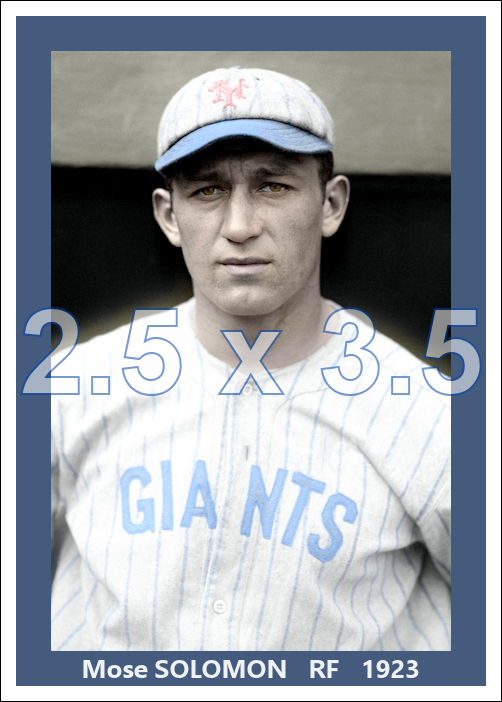 Mose Solomon - 1923 New York Giants - choose a size & style