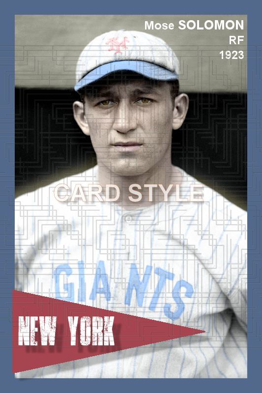 Mose Solomon - 1923 New York Giants - choose a size & style
