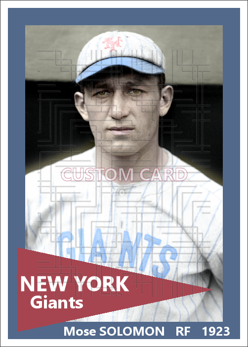 Mose Solomon - 1923 New York Giants - choose a size & style