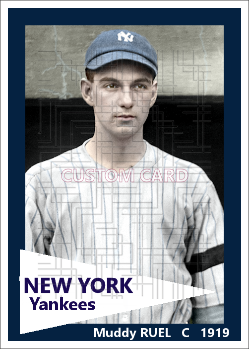 Muddy Ruel - 1919 New York Yankees - choose a size & style