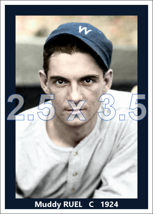 Muddy Ruel - 1924 Washington Senators - choose a size & style