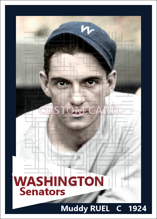 Muddy Ruel - 1924 Washington Senators - choose a size & style