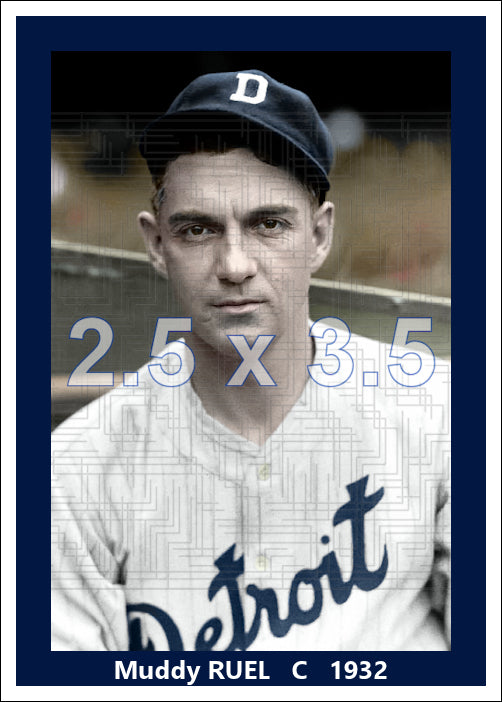 Muddy Ruel - 1932 Detroit Tigers - choose a size & style