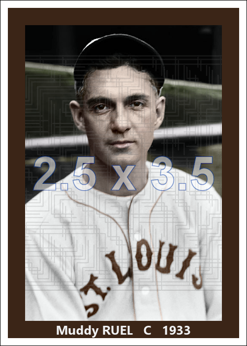 Muddy Ruel - 1933 St. Louis Browns - choose a size & style