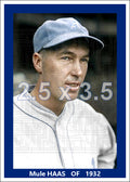 Mule Haas - 1932 Philadelphia Athletics - choose a size & style