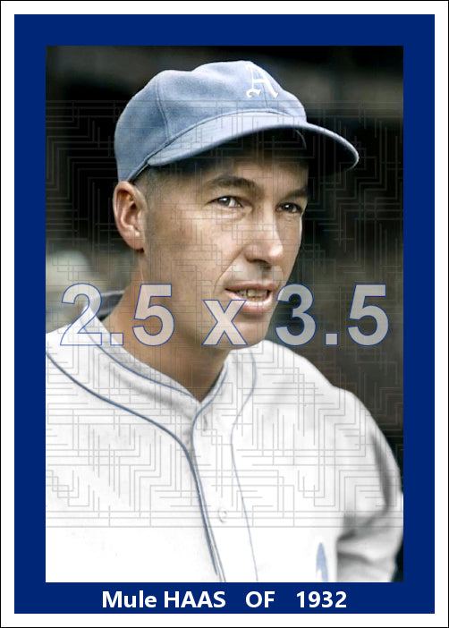 Mule Haas - 1932 Philadelphia Athletics - choose a size & style