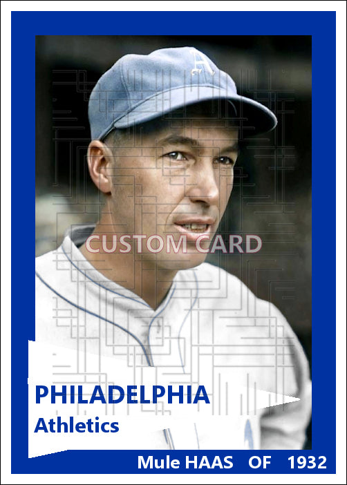 Mule Haas - 1932 Philadelphia Athletics - choose a size & style