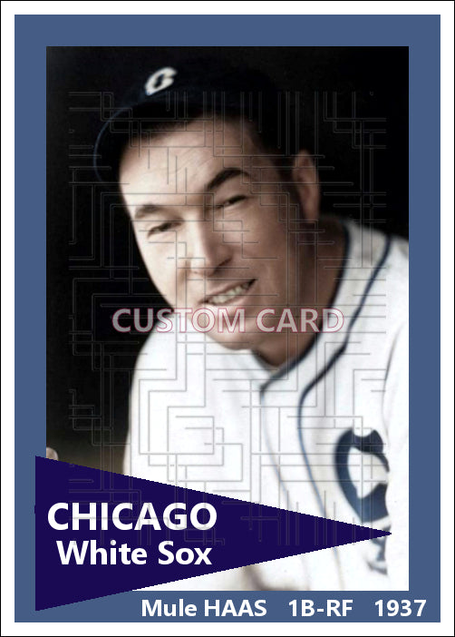 Mule Haas - 1937 Chicago White Sox - choose a size & style