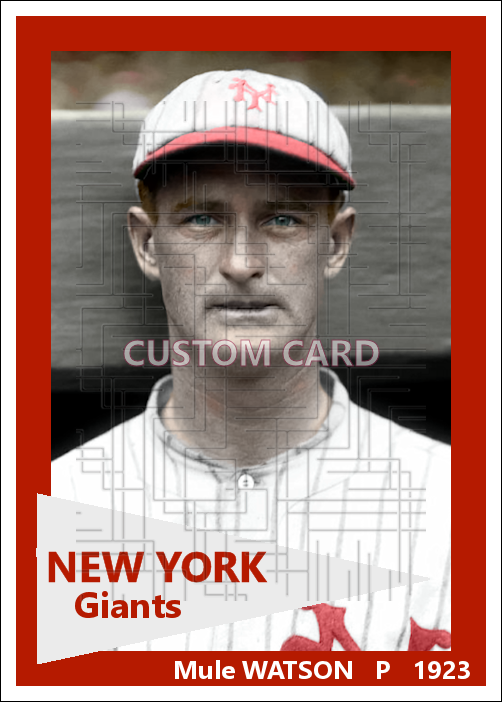 Mule Watson - 1923 New York Giants - choose a size & style