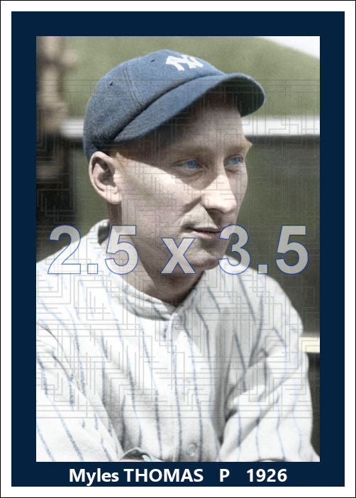 Myles Thomas - 1926 New York Yankees - choose a size & style