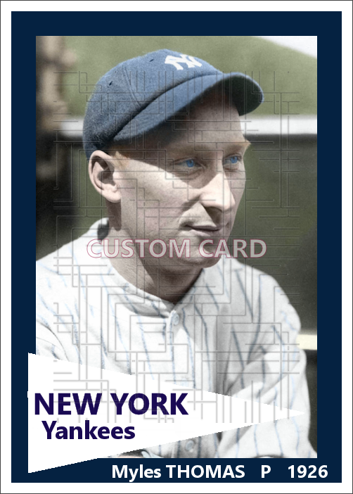 Myles Thomas - 1926 New York Yankees - choose a size & style