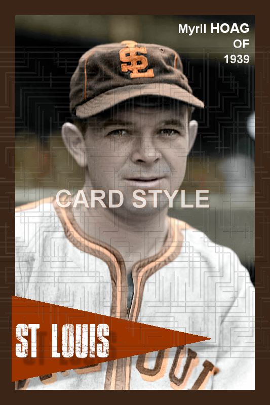 Myril Hoag - 1939 St. Louis Browns - choose a size & style