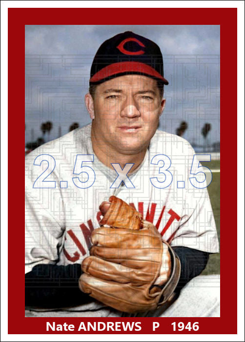 Nate Andrews - 1946 Cincinnati Reds - choose a size & style