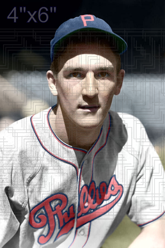 Neb Stewart - 1940 Philadelphia Phillies - choose a size & style