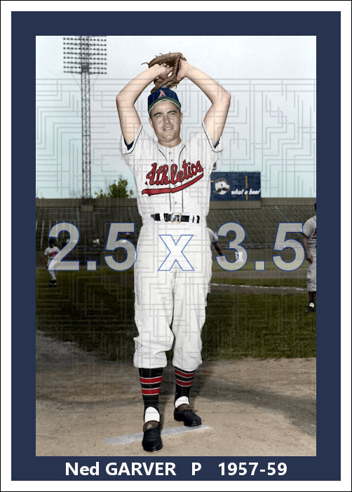 Ned Garver - 1957-59 Kansas City Athletics - choose a size & style