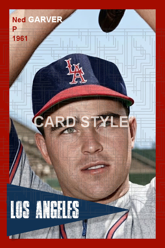 Ned Garver - 1961 Los Angeles Angels - choose a size & style