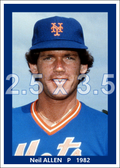 Neil Allen - 1982 New York Mets - choose a size & style