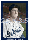 Neil Berry - 1948-50 Detroit Tigers - choose a size & style