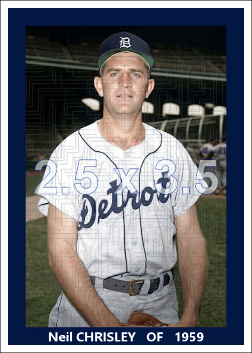 Neil Chrisley - 1959 Detroit Tigers - choose a size & style