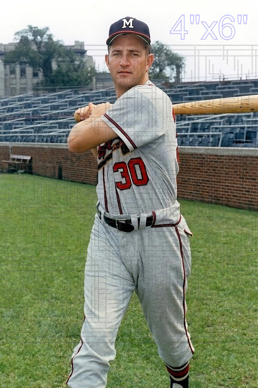 Neil Chrisley - 1961 Milwaukee Braves - choose a size & style