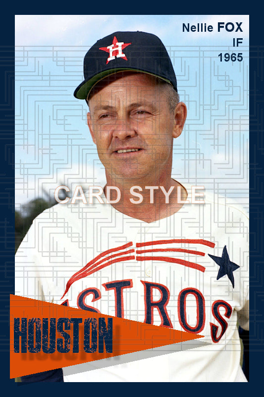 Nellie Fox - 1965 Houston Astros - choose a size & style