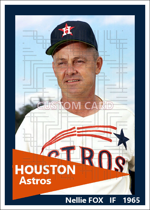 Nellie Fox - 1965 Houston Astros - choose a size & style