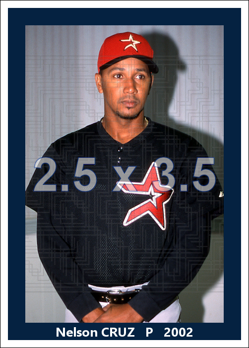 Nelson Cruz - 2002 Houston Astros - choose a size & style