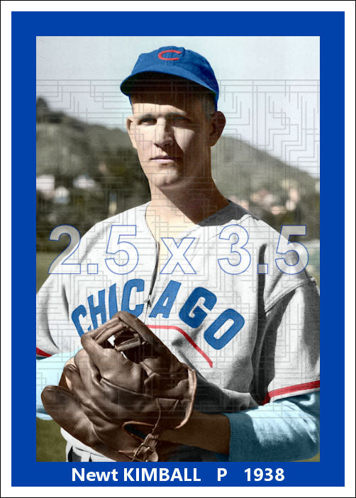 Newt Kimball - 1938 Chicago Cubs - choose a size & style