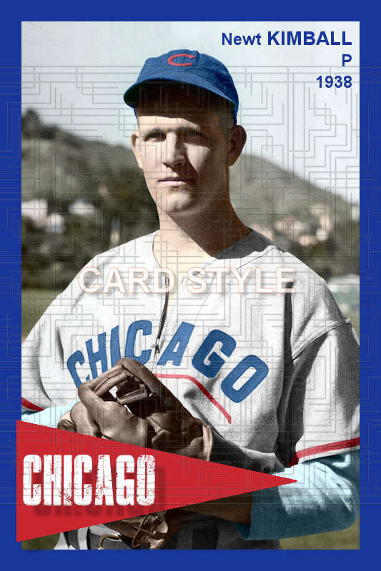 Newt Kimball - 1938 Chicago Cubs - choose a size & style