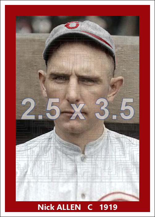 Nick Allen - 1919 Cincinnati Reds - choose a size & style