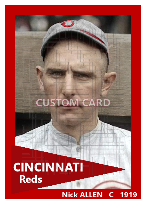 Nick Allen - 1919 Cincinnati Reds - choose a size & style