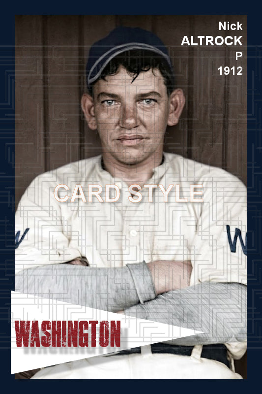 Nick Altrock - 1912 Washington Senators - choose a size & style