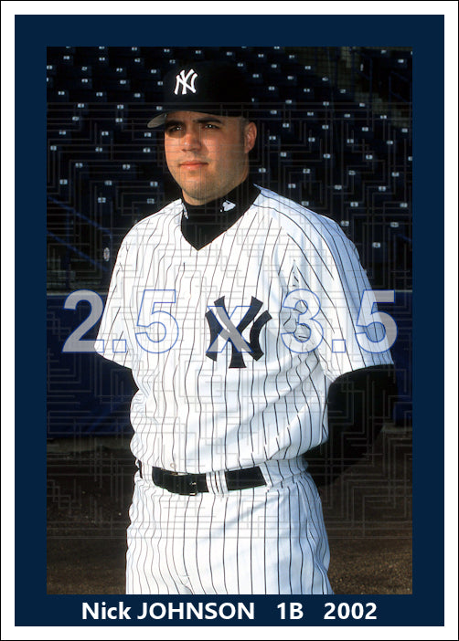 Nick Johnson - 2002 New York Yankees - choose a size & style