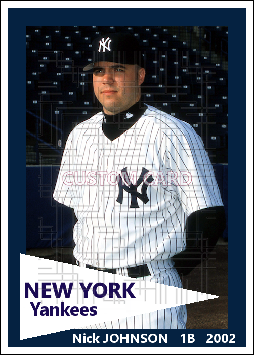 Nick Johnson - 2002 New York Yankees - choose a size & style