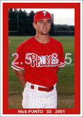 Nick Punto - 2001 Philadelphia Phillies - choose a size & style
