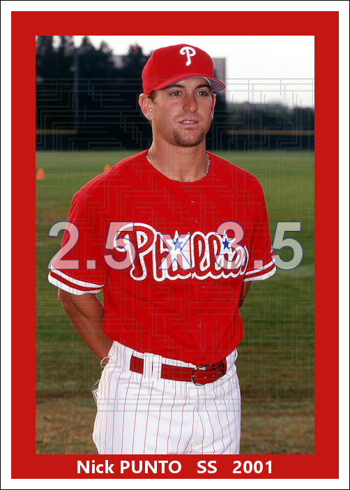 Nick Punto - 2001 Philadelphia Phillies - choose a size & style