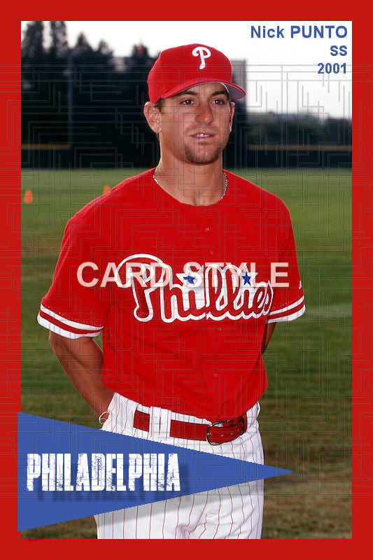 Nick Punto - 2001 Philadelphia Phillies - choose a size & style