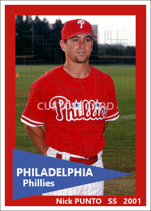 Nick Punto - 2001 Philadelphia Phillies - choose a size & style