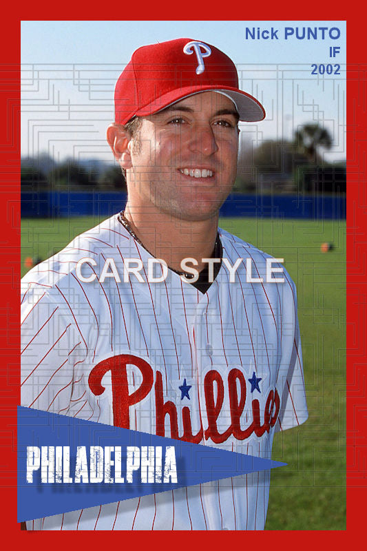 Nick Punto - 2002 Philadelphia Phillies - choose a size & style