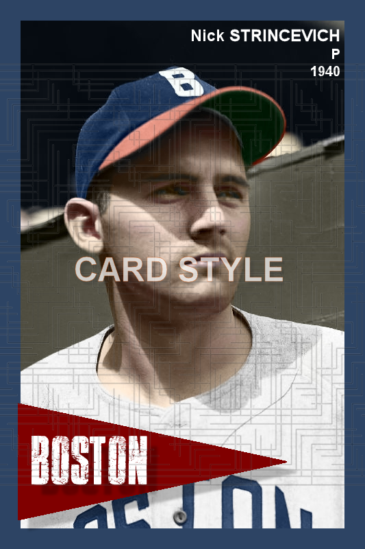 Nick Strincevich - 1940 Boston Bees - choose a size & style