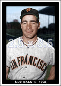 Nick Testa - 1958 San Francisco Giants - choose a size & style