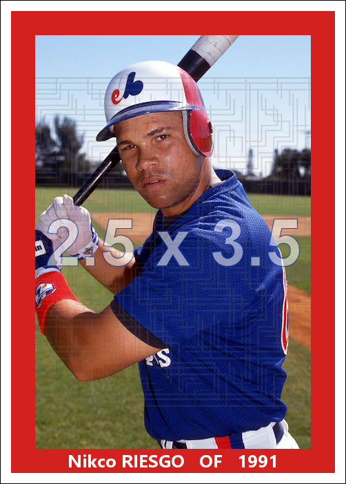 Nikco Riesgo - 1991 Montreal Expos - choose a size & style