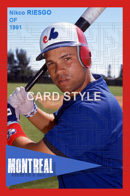 Nikco Riesgo - 1991 Montreal Expos - choose a size & style