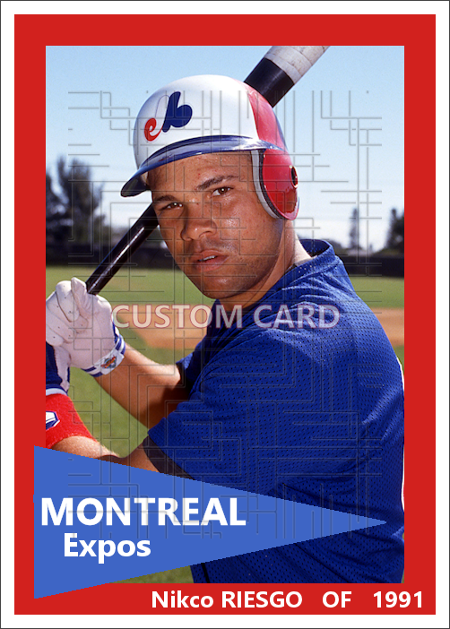 Nikco Riesgo - 1991 Montreal Expos - choose a size & style