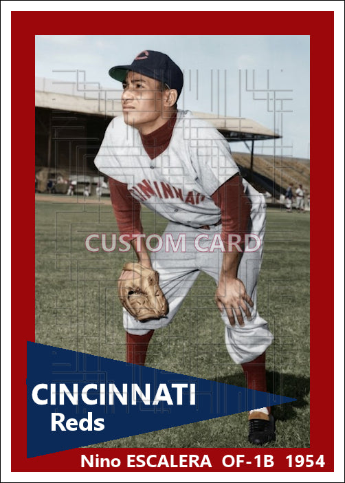 Nino Escalera - 1954 Cincinnati Reds - choose a size & style