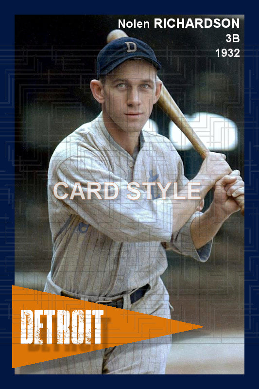 Nolen Richardson - 1932 Detroit Tigers - choose a size & style