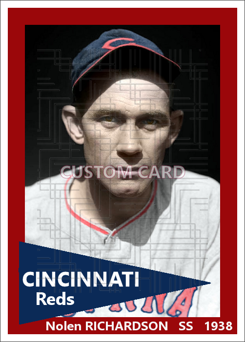 Nolen Richardson - 1938 Cincinnati Reds - choose a size & style