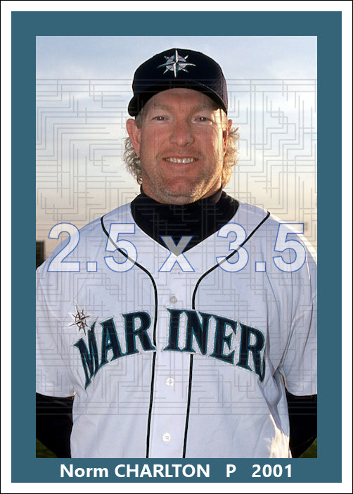 Norm Charlton - 2001 Seattle Mariners - choose a size & style