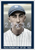 Norm McMillan - 1922 New York Yankees - choose a size & style