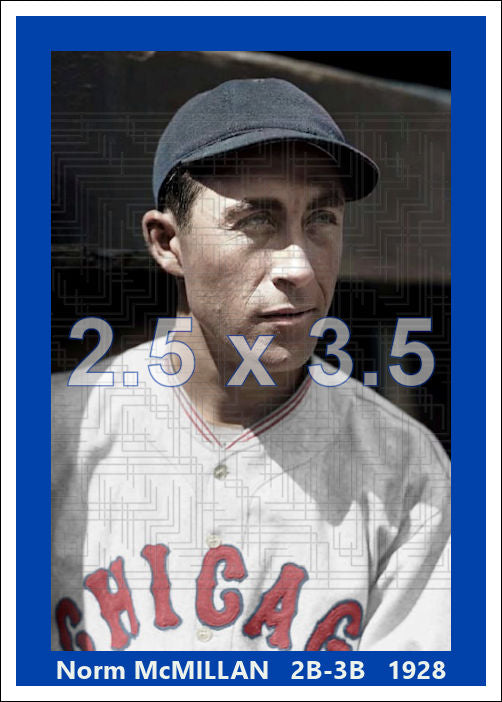 Norm McMillan - 1928 Chicago Cubs - choose a size & style